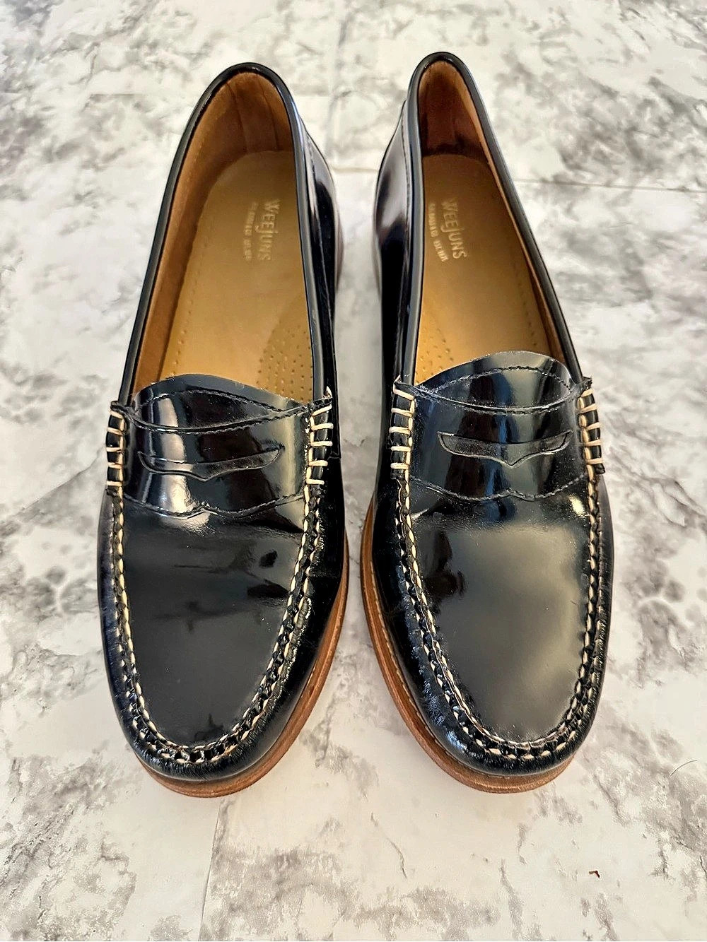 G.H. Bass & Co. Weejuns Penny Loafer. Black Leather US 9.5 B